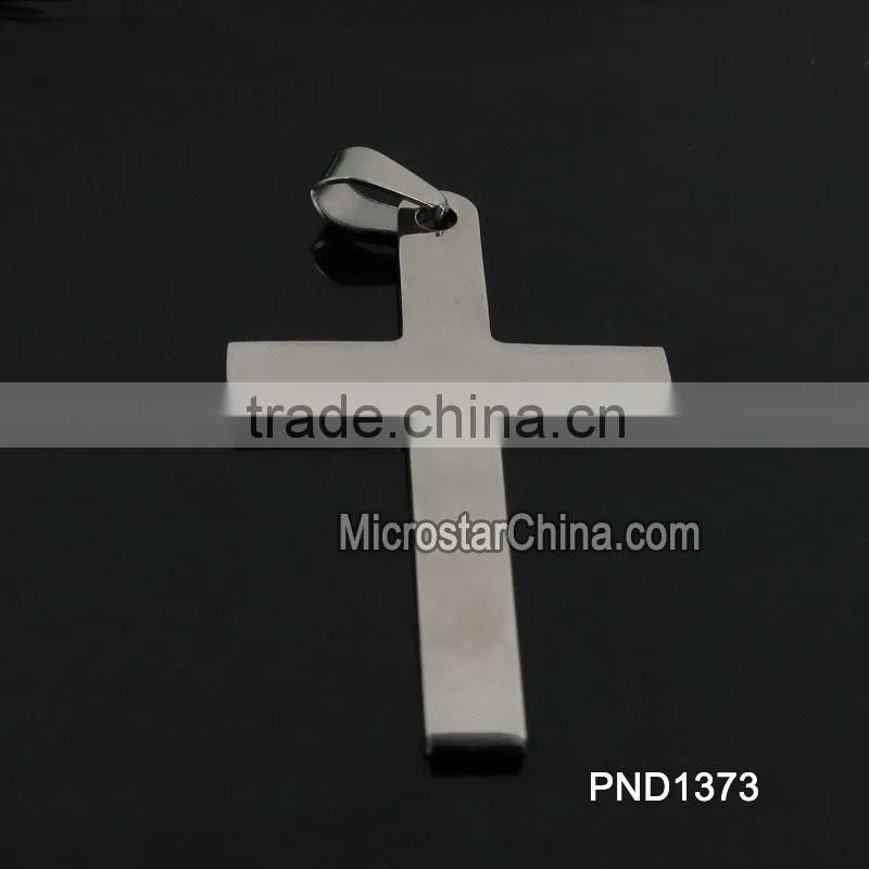 2015 New Jewelry Wholesale Western Cheap Stainless Steel Cross Pendant