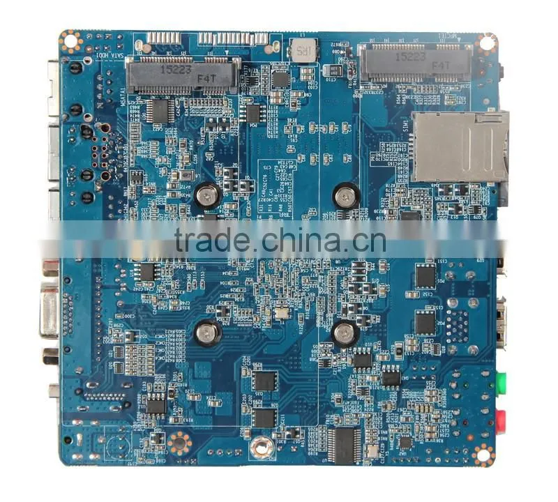 Intel J1900 small nano itx fanless mini pc thin client dual lan motherboard