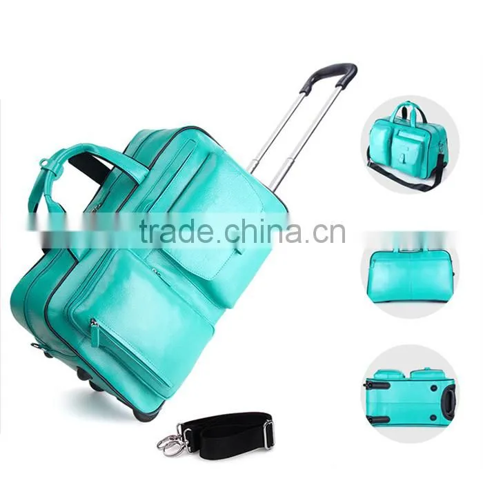 shinning color travel bag good quality trolley bag case