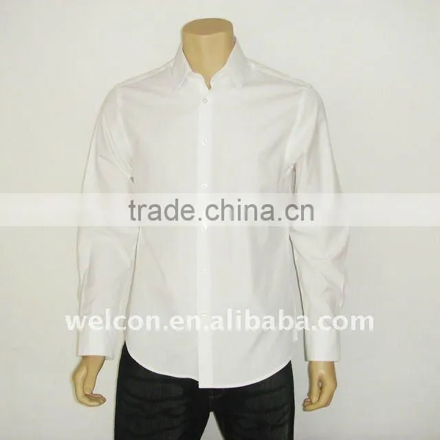 100% cotton urban casual long sleeve solid China OEM shirt factory