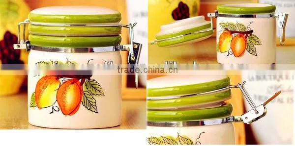 hangpaint ceramic food container