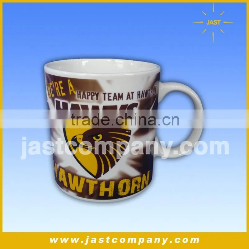 Talking Customized 4C Printing Logo Enamel Mug Gifts