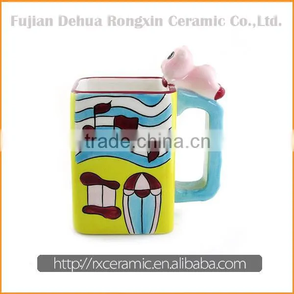 3D stave design hand-painted party ceramic tableware set