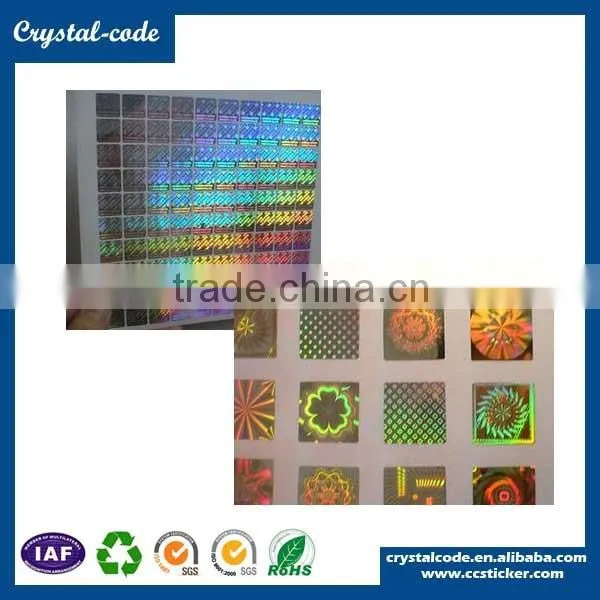 Hologram laser sticker labels, cheap custom anti-counterfeit hologram sticker security label