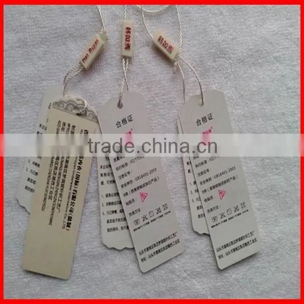 Modern Designed Paper Hangtag With Colorful Printed Matt Lamination