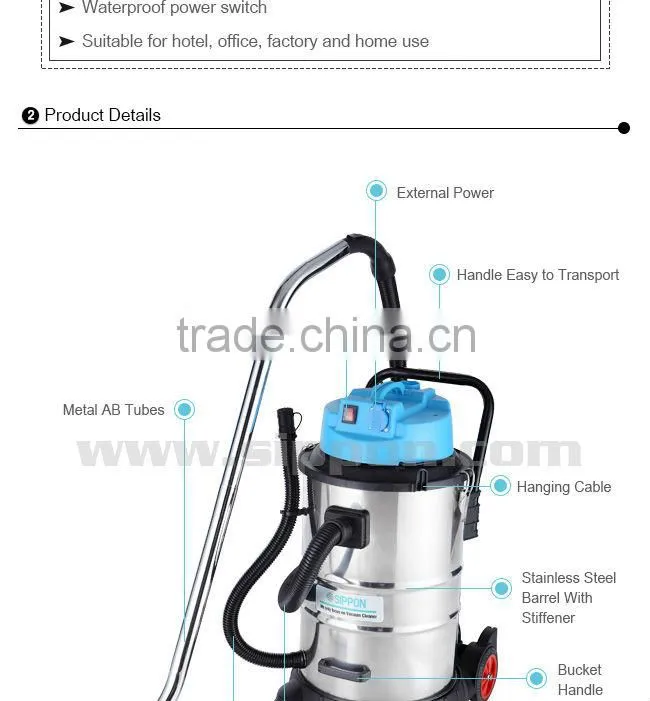 Industrial Heavy Wet & Dry Vacuum Cleaner BJ122A-50L