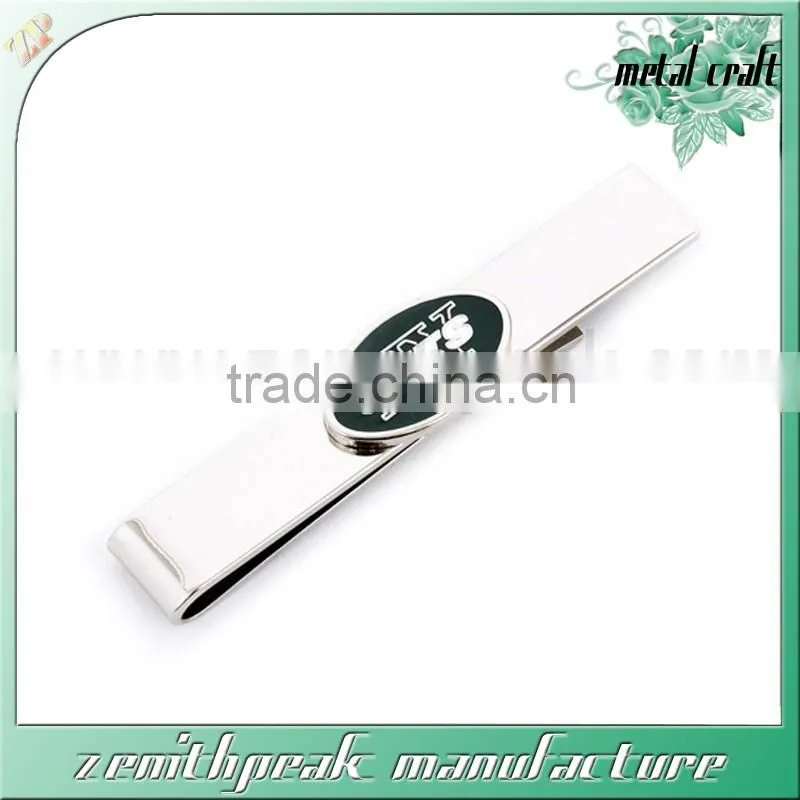 Enamel bus metal tie clip
