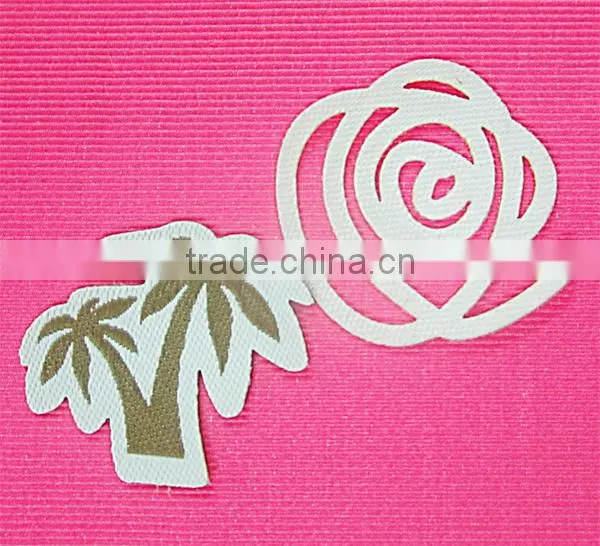 Polyester Garment Laser Cut Woven Badge