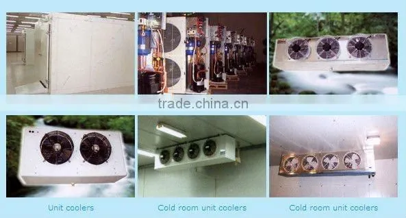 Supermarket display cold room with heated glass doors