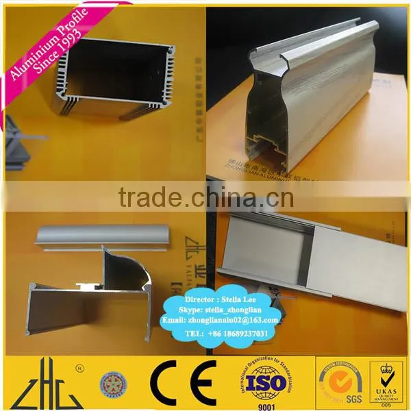 Wow!! construction material/extruded aluminum heatsink/aluminium sliding wardrobe door roller buy direct from China manufacturer