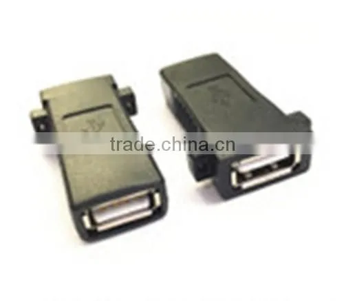 usb 2.0 A type female to female adapter black color