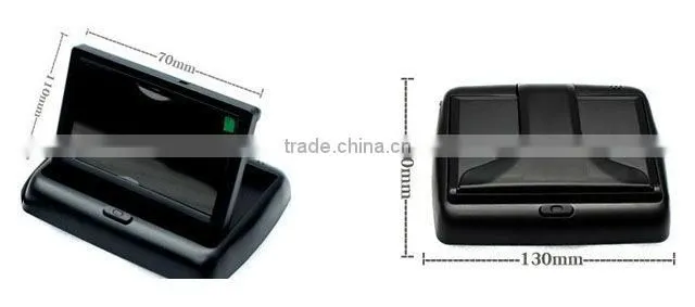 Good price 4.3 inch car lcd monitor reverse/ foldable monitor