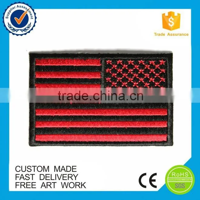 Custom US flag embroidered patches