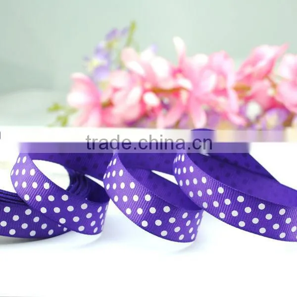 Wholesale Dots Printing Polka Dot Grosgrain Ribbon