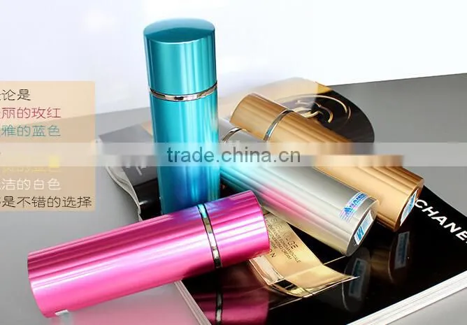 2014 Popular lady flask stainless steel lovely glitter paint vacuum bottle slim unique design thermos girls favourtie