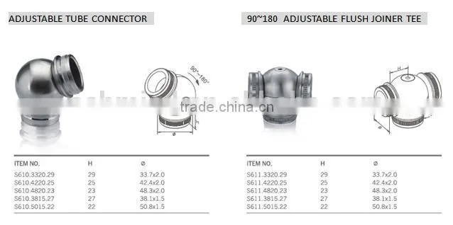2014 china products railing flush angles stainless steel elbow in balustrades and handrails