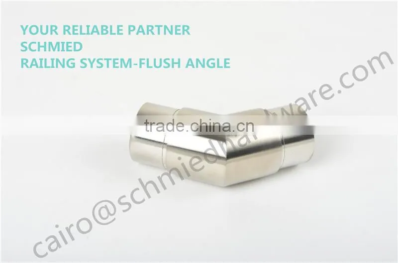 stainless steel rail system adjustable angle pipe, elbow for 42.4mm,50.8mm
