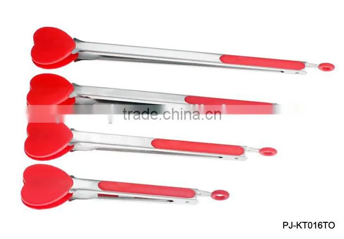 Wood Handle BBQ Tongs