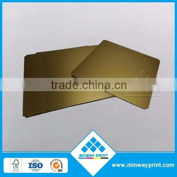 Customize convenient golden cake boards,food serving greaseproof tray for various uses