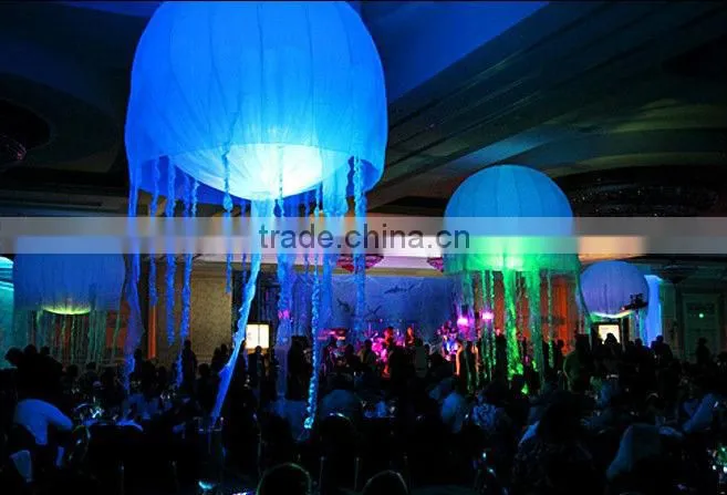 party decorations with inflatable jellyfish