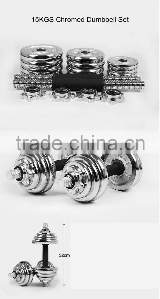 20KG CHROME DUMBBELL SET