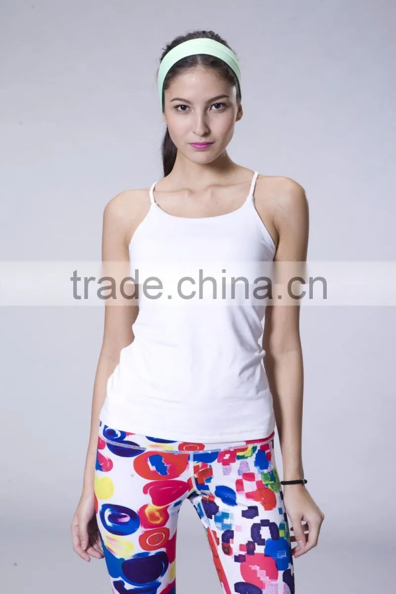 Women Sports Sleeveless Shirt Stringer Tank Top With Custom Private Label