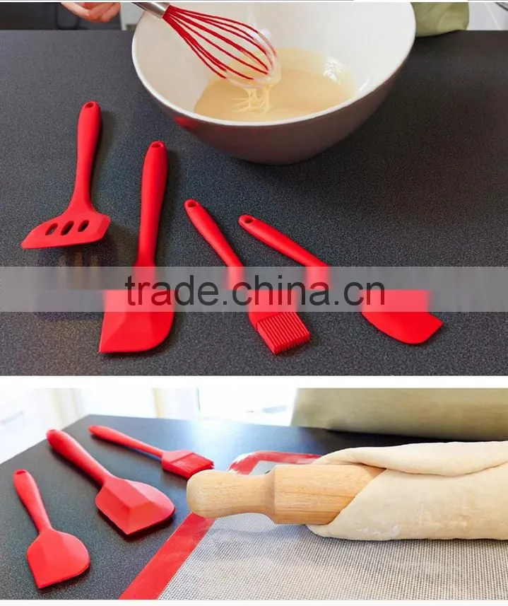 Western Silicone Kitchen Utensil Set New 5 Piece Cute Cooking Tool Set