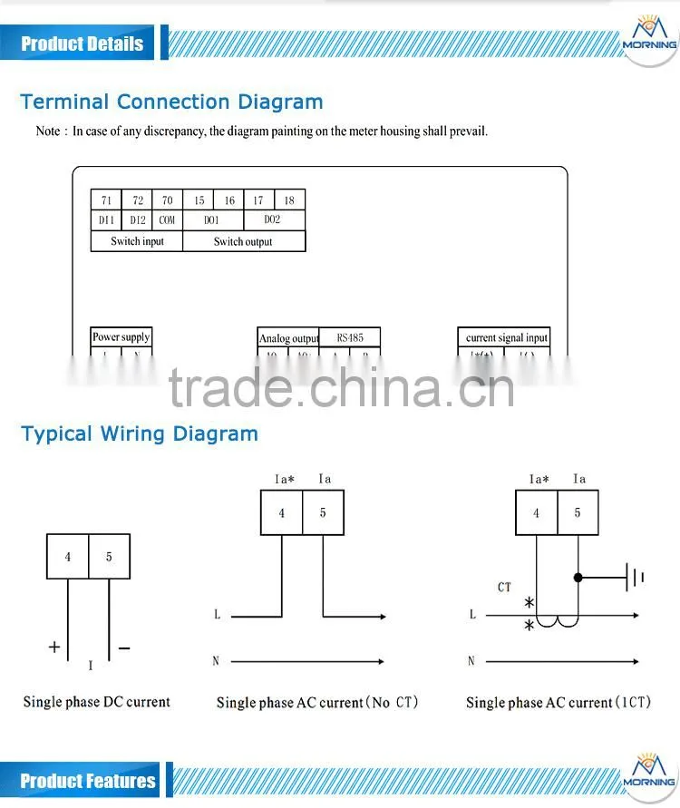 White And Black Ac Or Dc Current Ampere Meter