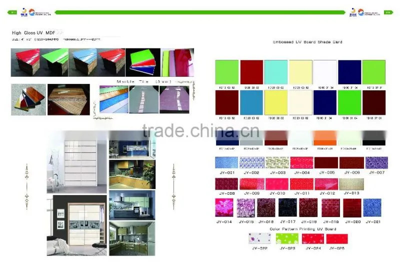 UV paiting Metal mdf board