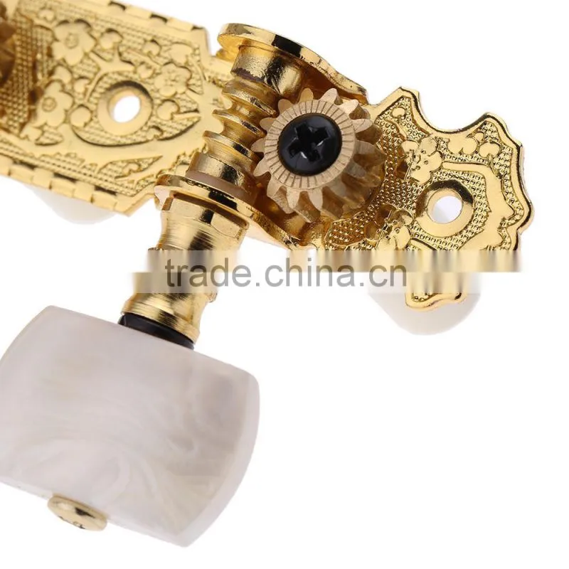 2pcs(Left + right) Classical Guitar Tuning Key Plated Peg Tuner Machine Head String Tuner