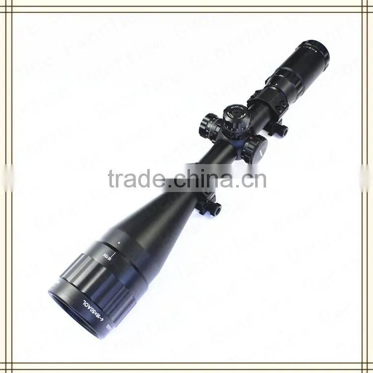4-16x50 Best outdoor hunting rifle scope mounted with spotlight/lights for hunting airsoft