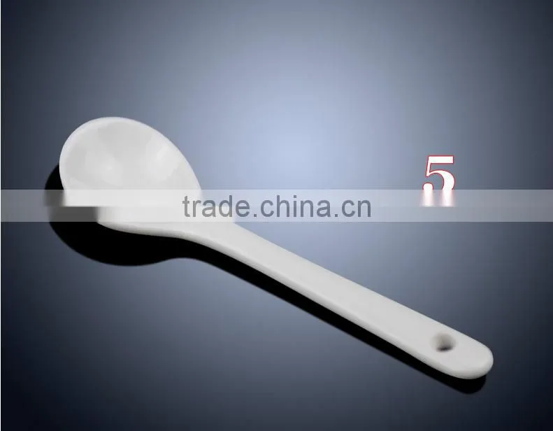 Whole Sale White Customer Design and Logo Print Ceramics Spoon