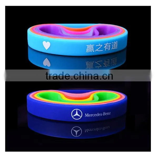 Fashion printed silicone wristband/silicone wristband/wrist band