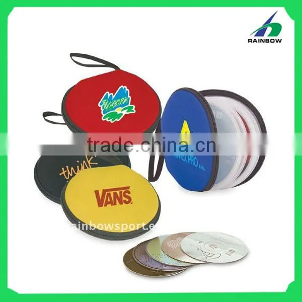 Round neoprene DJ CD bag