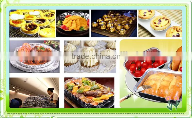 Disposable 3 compartments Aluminum Foil Food tray with lid