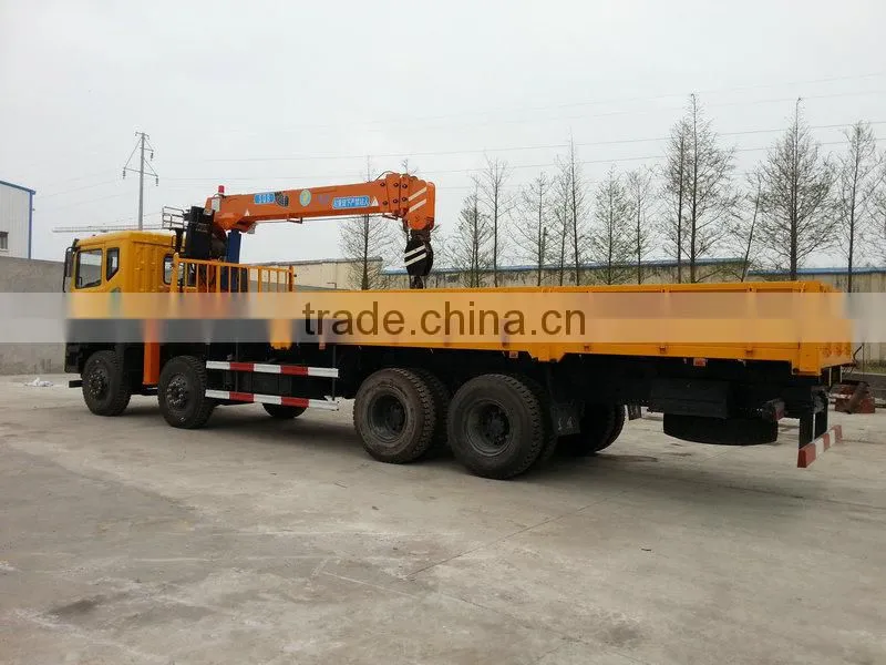 8ton loading crane truck mounted, Model No.: SQ8S4, hydraulic crane with telescopic arms