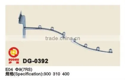 China foshan Diameter-19 pipe Length-300 5-Bead Bend clothes display rack factory