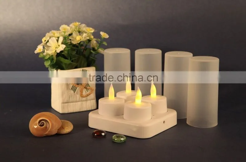 Rechargeable electric candle,led rechargeable candle with cups