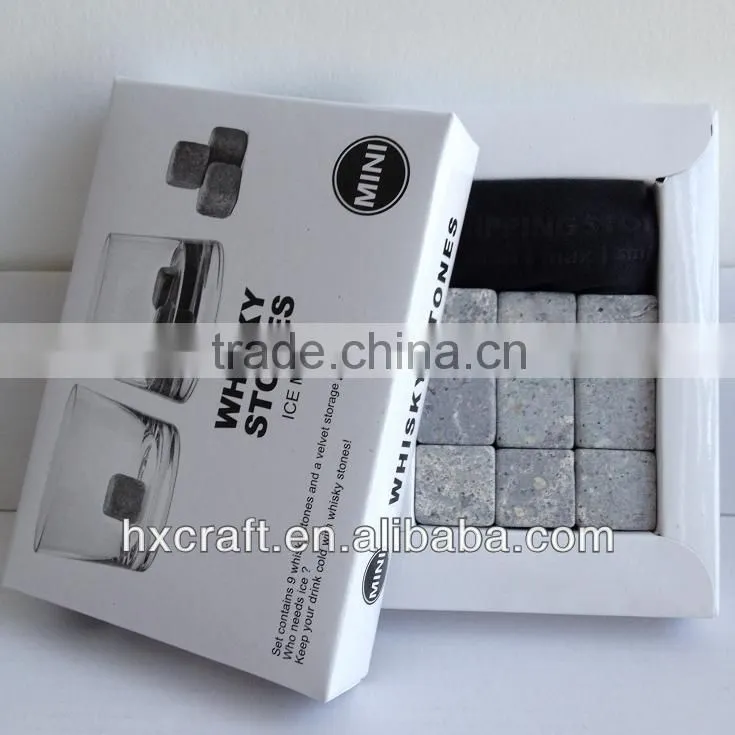 Wholesale round whisky stone | whiskey disk | granite ice cube whisky stone