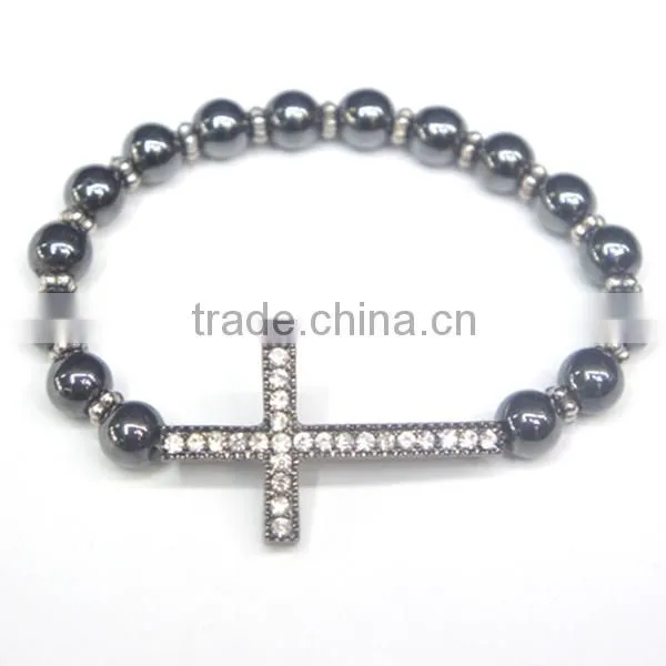 chain rosary bracelet,wholesale hematite bracelet,catholic rosary bracelet