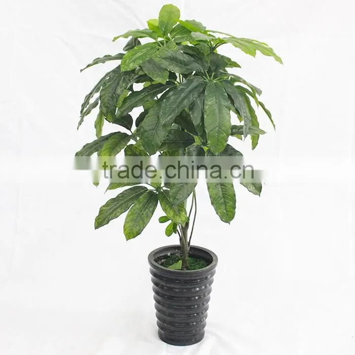 potted artificial pachira tree for garden decoration