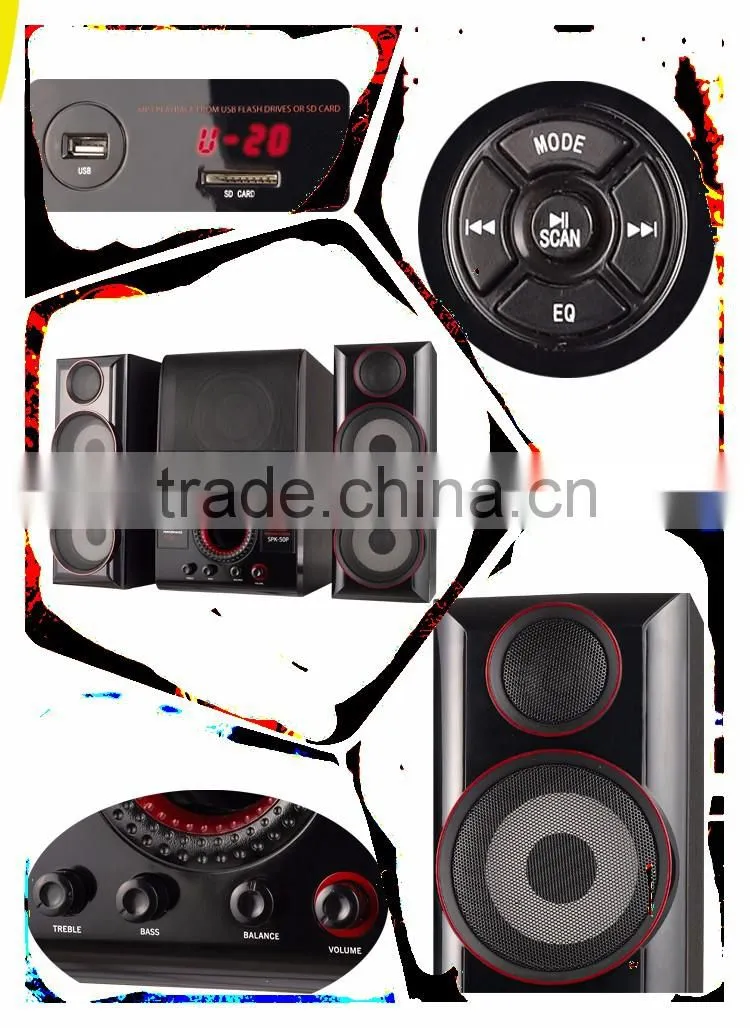 A515 70W (RMS) Multiple Input Active Digital Audio 2.1 Multimedia Speaker System