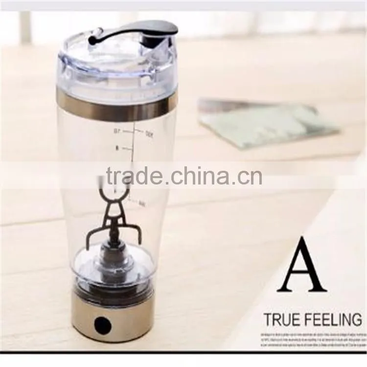 18oz/20oz leakproof Protein powder shake bottle with cap Electric Portable Mixer Bottle