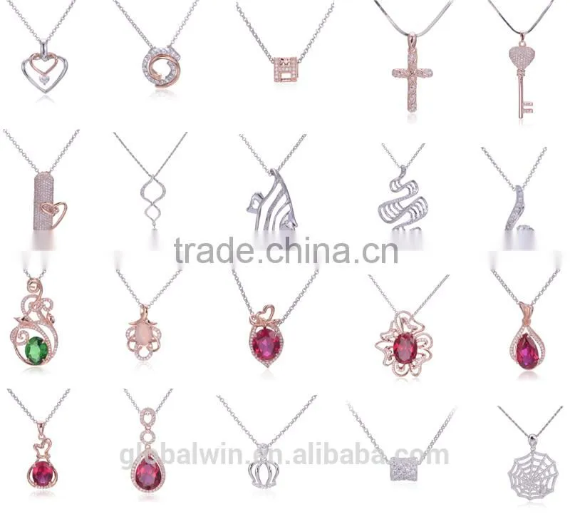 Fashion Simple S Shape Solid 925 sterling Silver Letter Bead Necklaces Pendant