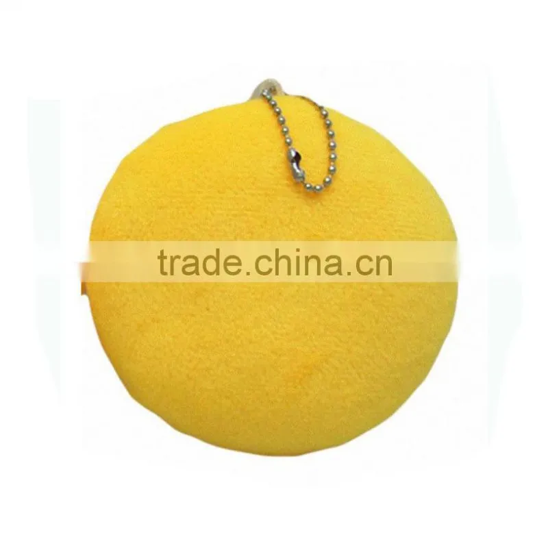 New emoji keychain PP cotton plush custom pendant keychain yellow cushion emoji pendant emoji keychain