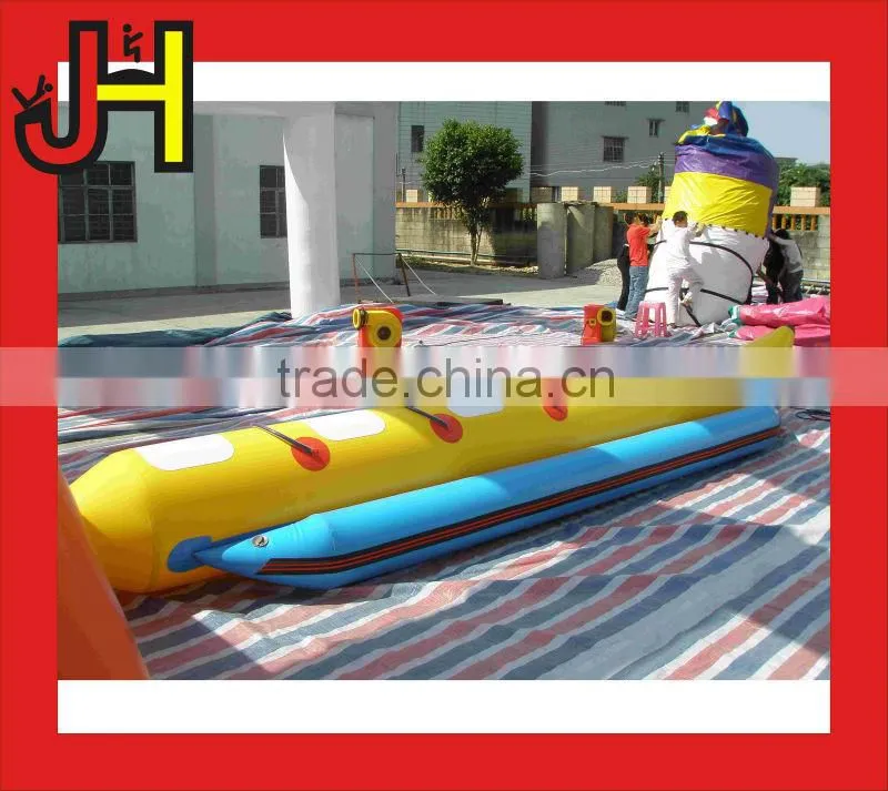 Use Yellow&Blue Inflatable banana Boat For Sale