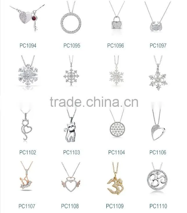 Factory Wholesale Import Silver Cat Jewelry Pendant