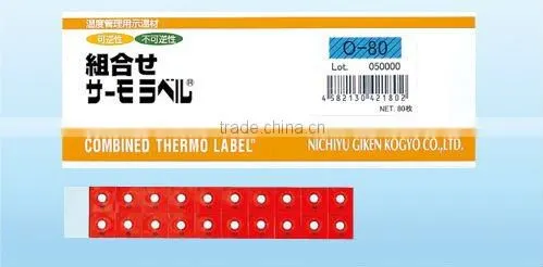 Temperature sticker used in power distribution block/Irreversible and Reversible combined/Waterproof