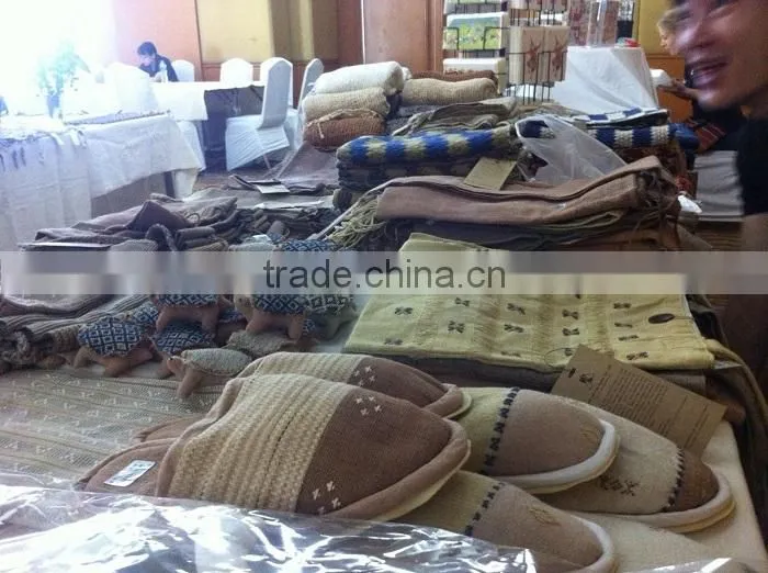 Beige Scarf and Shawl Genuine Naturally Dyed Colour Handmade Handcraft Weaving Scarfs & Shawls from Thailand