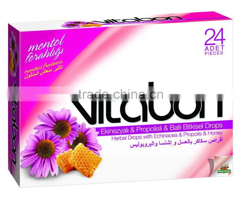 Sweet Sore Throat Import Candy VitaBon Drops with Eucalyptus and Aniseed Extract Bonbon ...